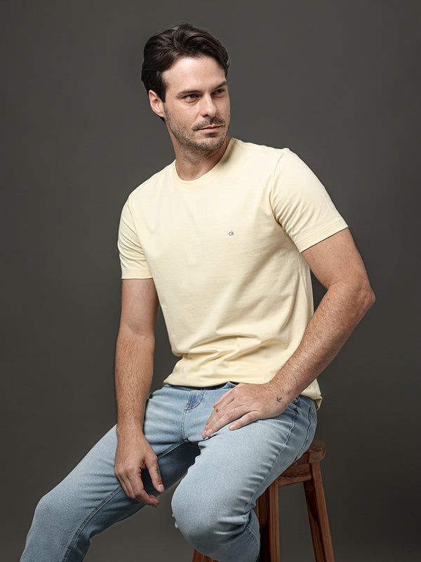 CAMISETA CALVIN KLEIN MASCULINA MEIA MALHA