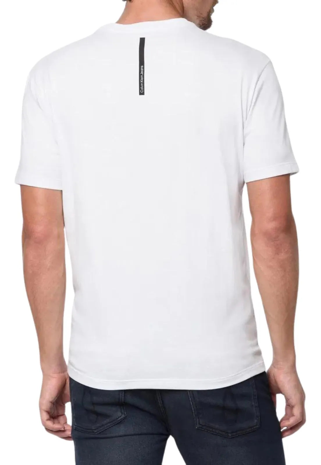 CAMISETA CALVIN KLEIN LOGO DOUBLE STRIPE