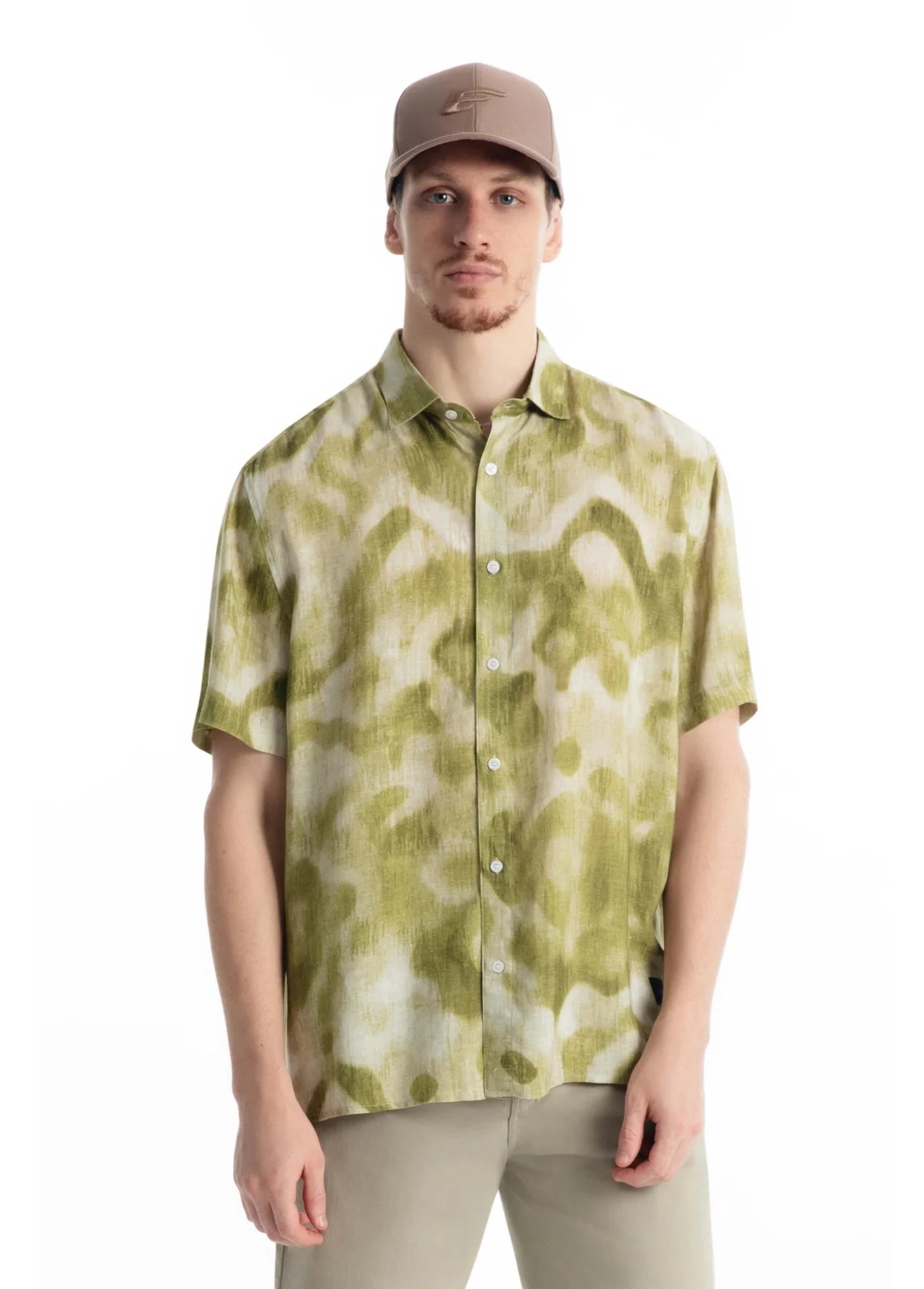 CAMISA ELLUS MODAL BLEND IKAT MOUNTAIN SURF