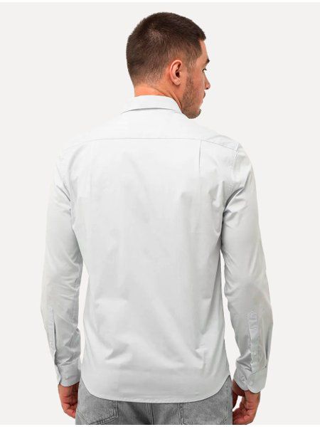 CAMISA ELLUS TRICOLINE LY SLIM ITALIAN CINZA