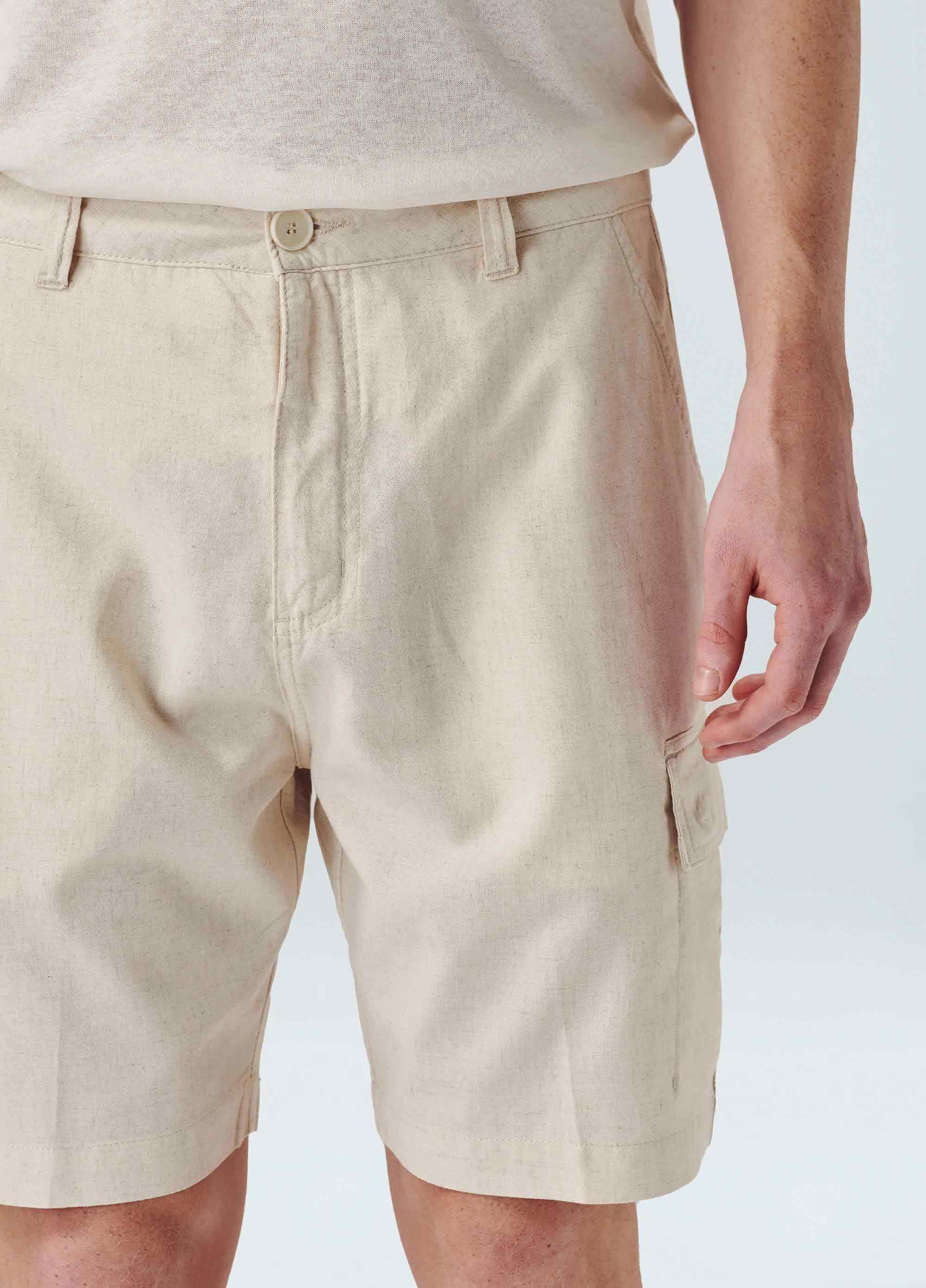 BERMUDA OSKLEN MASCULINA CARGO NATURAL