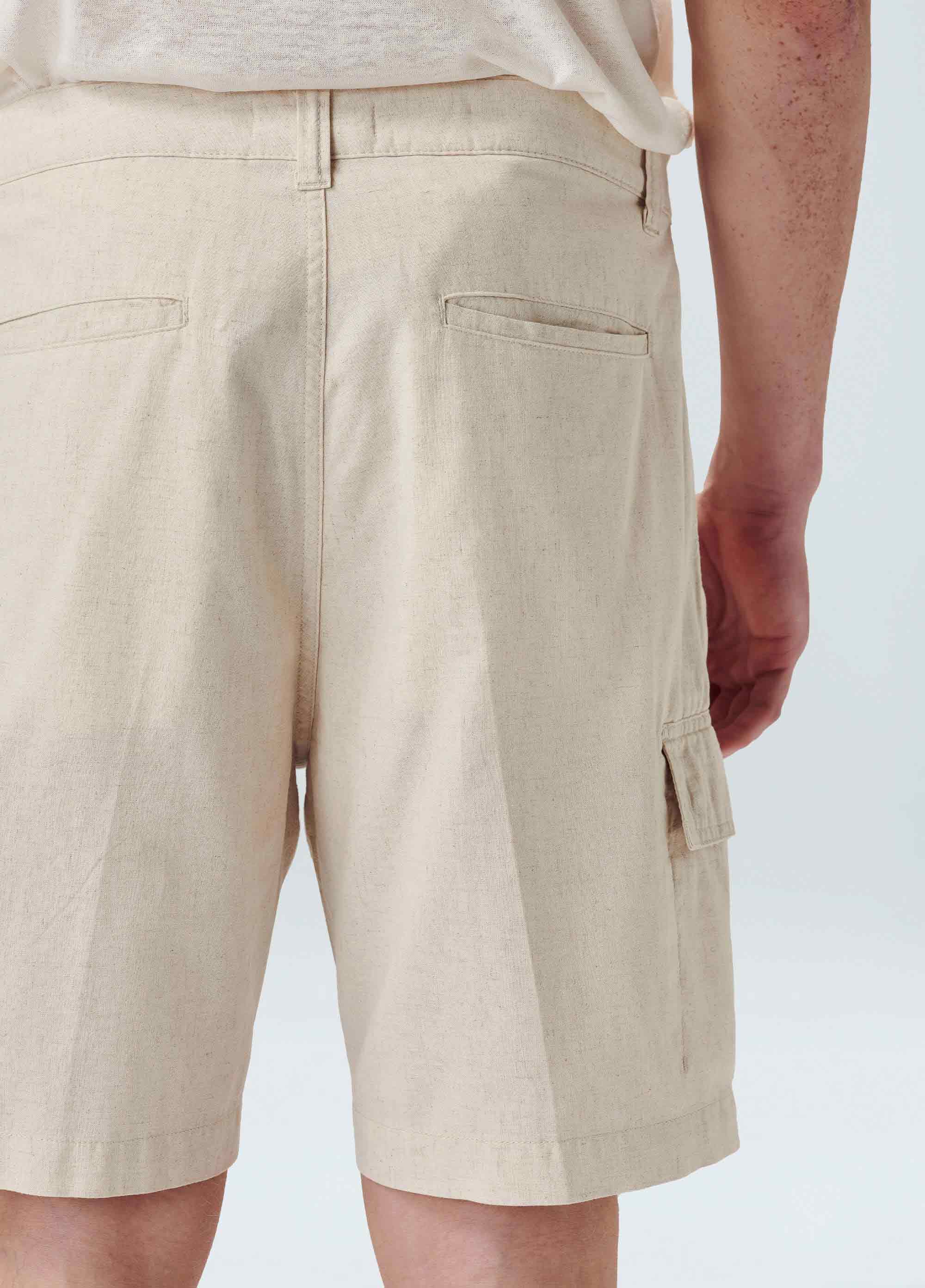 BERMUDA OSKLEN MASCULINA CARGO NATURAL