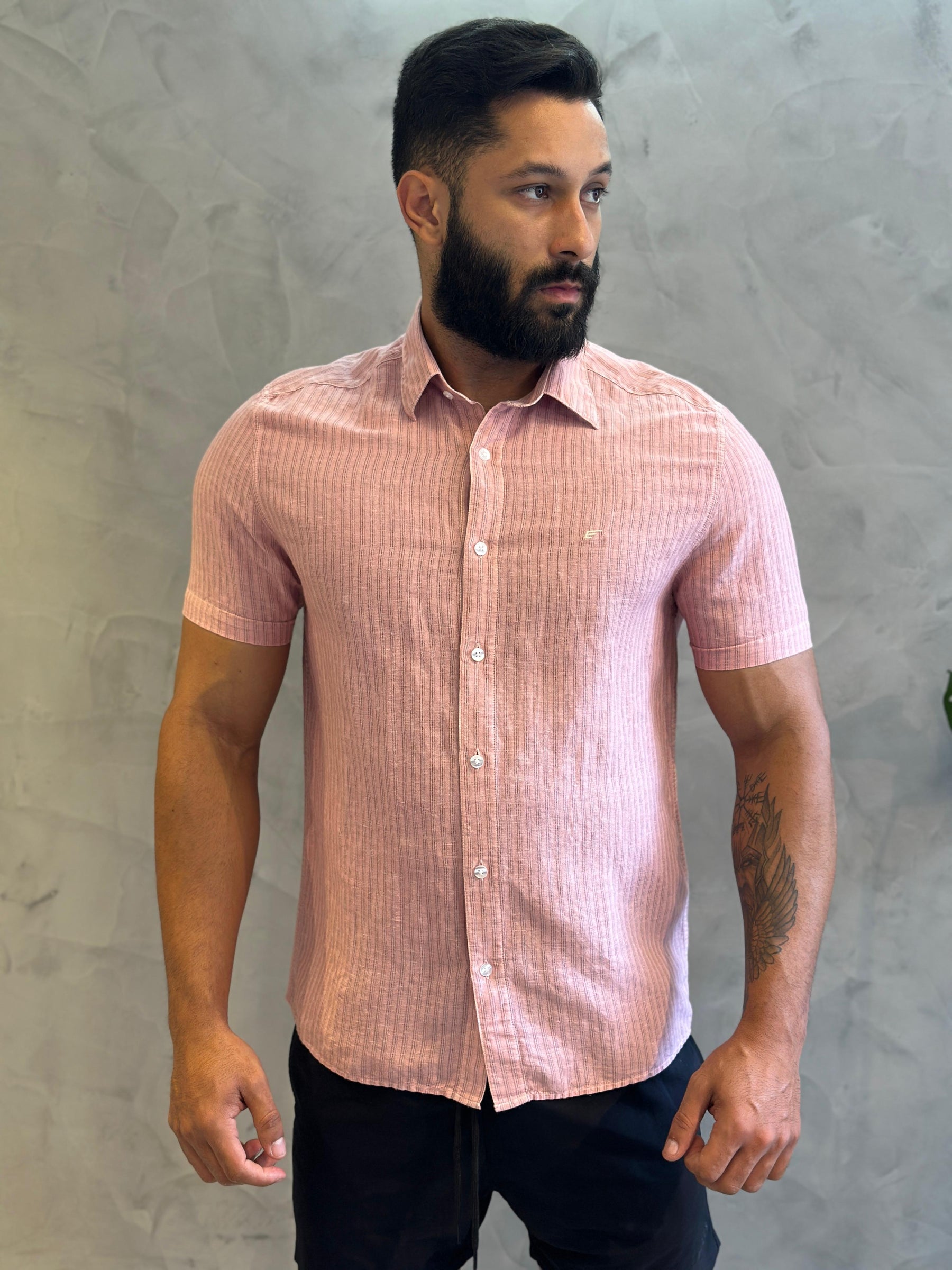 CAMISA ELLUS LINEN BLEND FT ARLINGTON SURF IRISH
