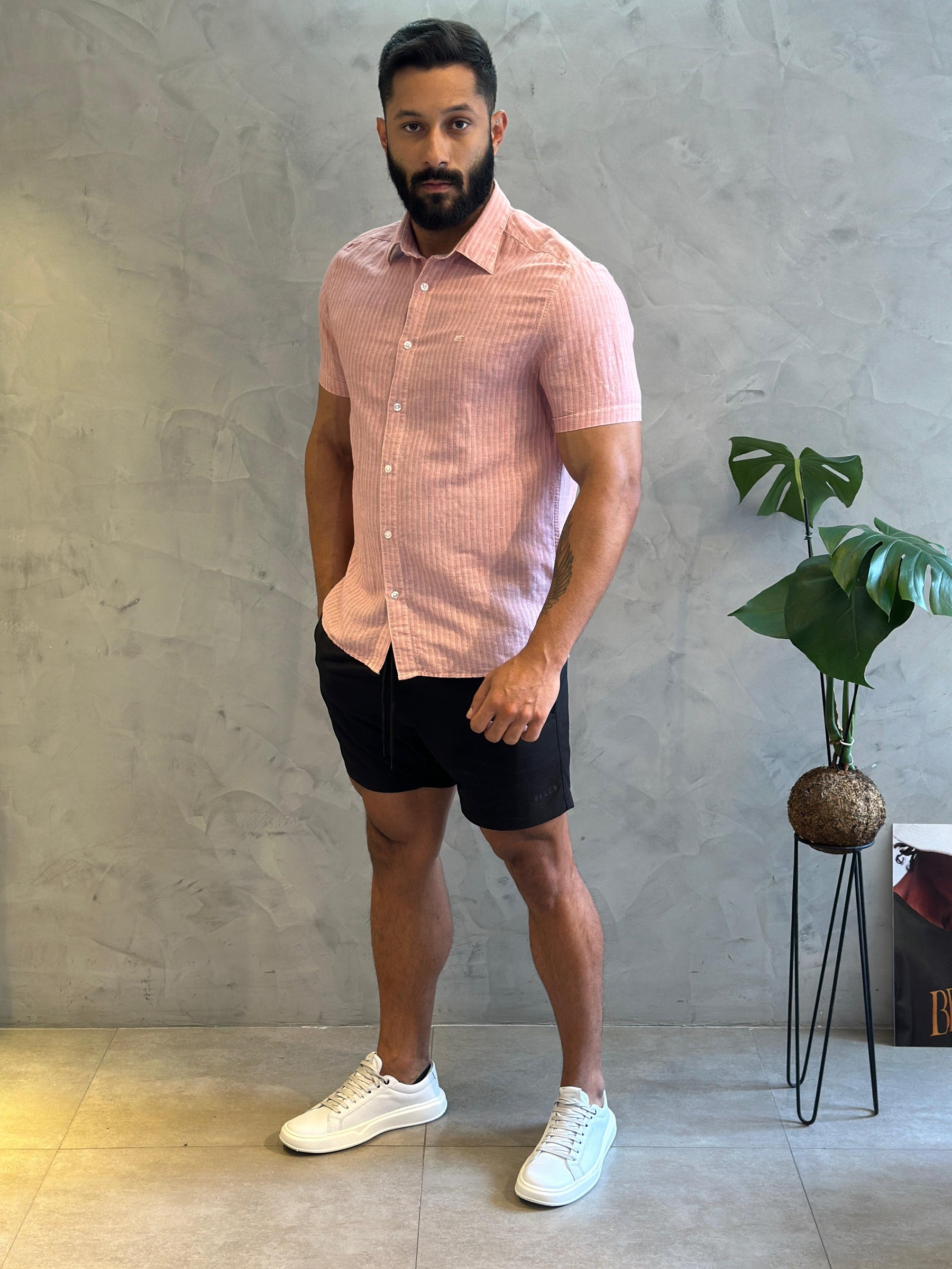 CAMISA ELLUS LINEN BLEND FT ARLINGTON SURF IRISH