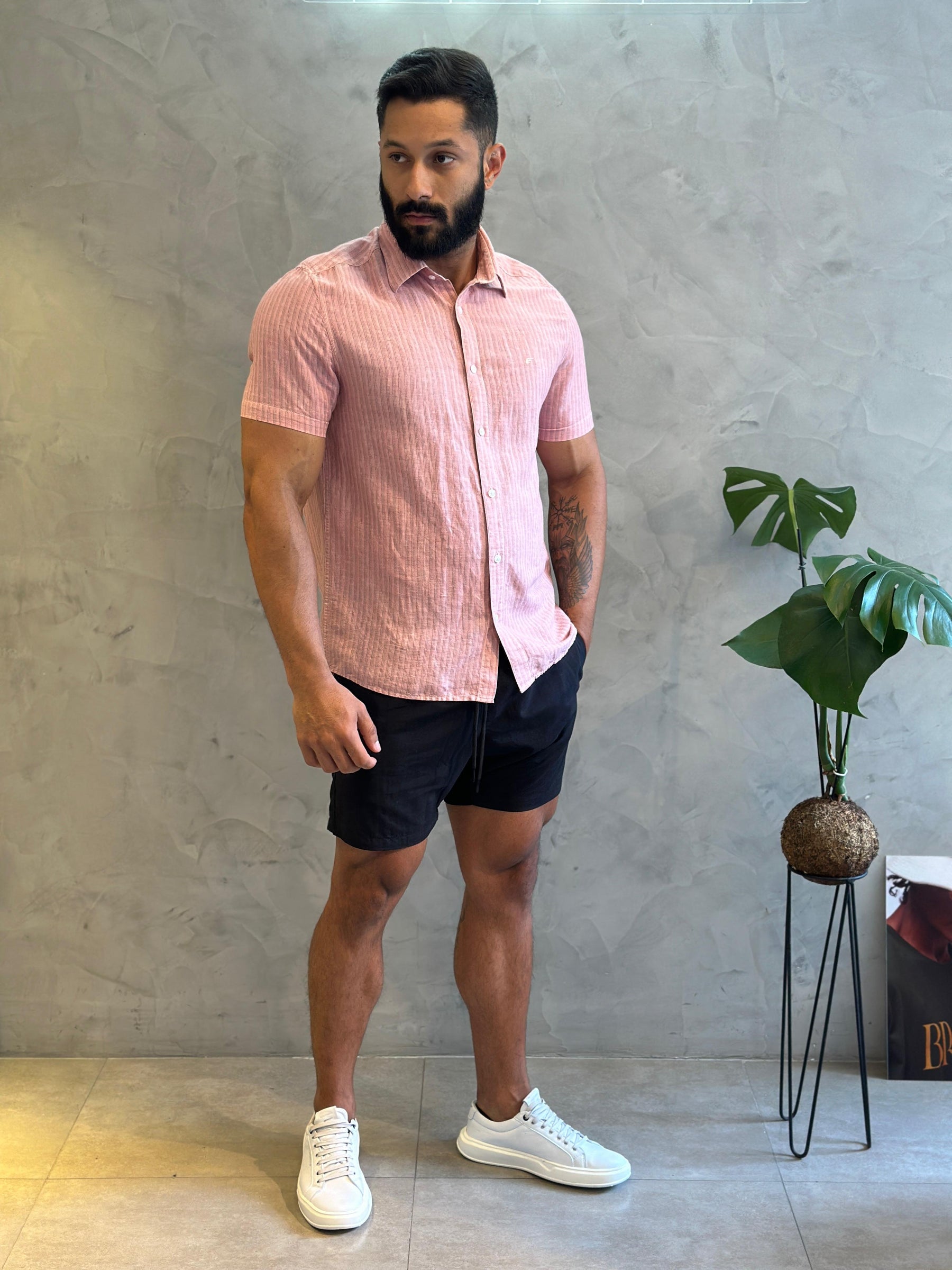 CAMISA ELLUS LINEN BLEND FT ARLINGTON SURF IRISH
