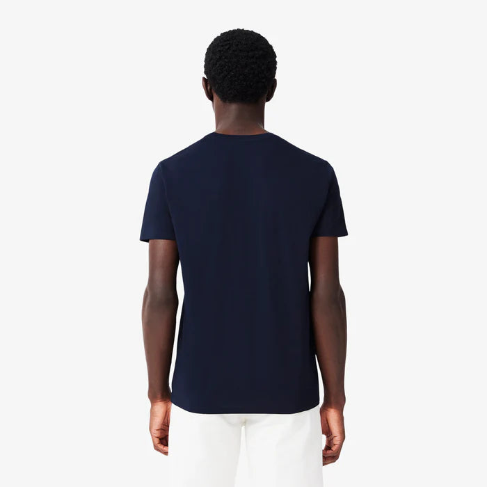 CAMISETA LACOSTE EM JÉRSEI DE ALGODÃO PIMA