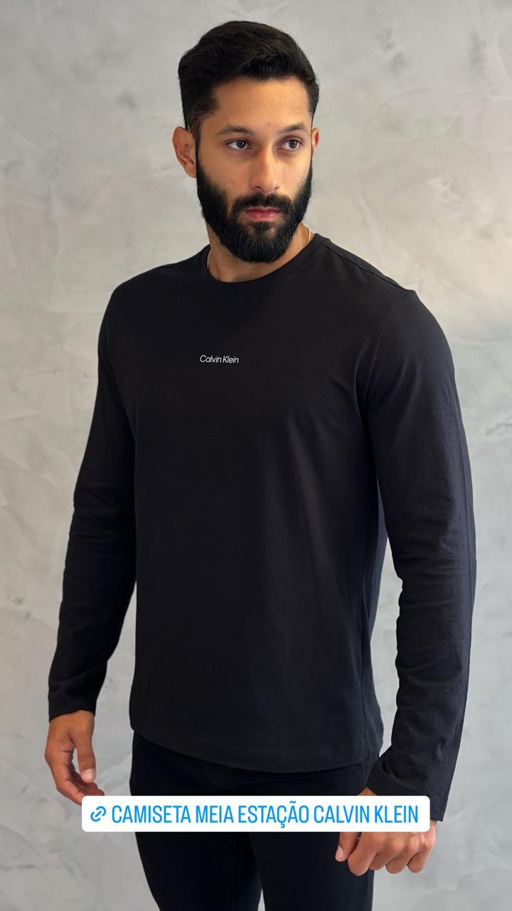 CAMISETA CALVIN KLEIN MANGA LONGA FLAME