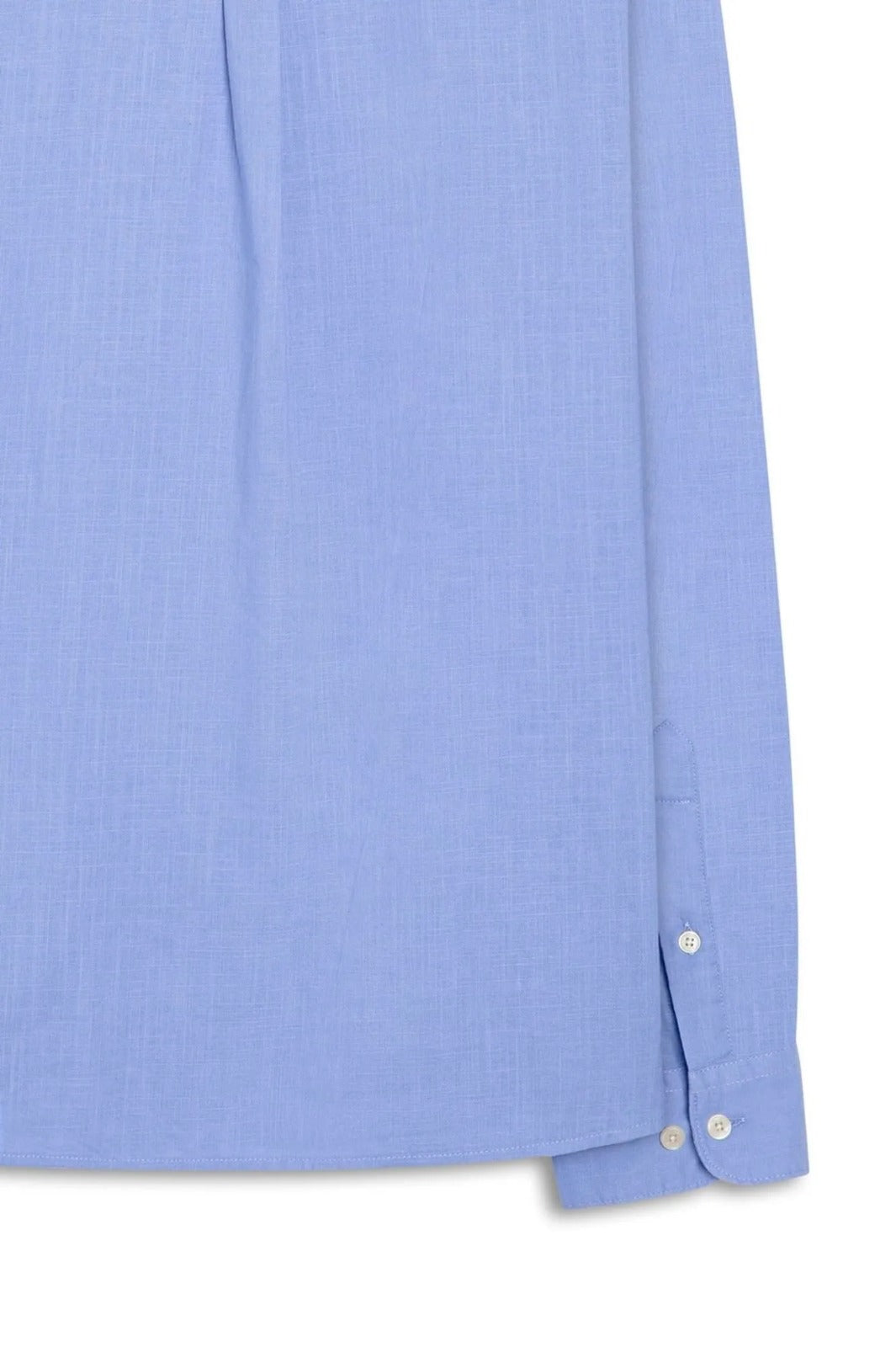 CAMISA ELLUS LINEN LIKE CLASSIC ITALIAN ML AZUL