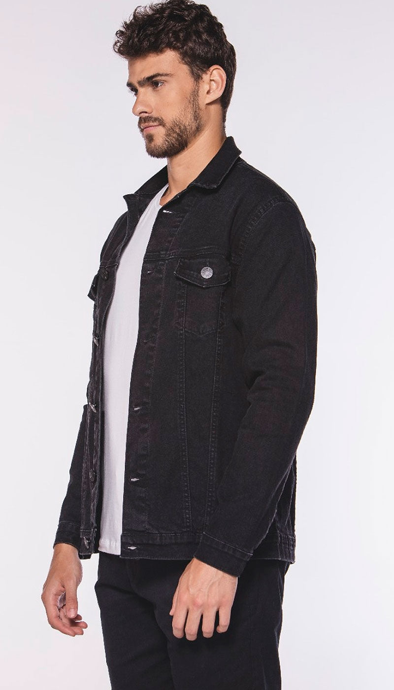 JAQUETA JEANS DEEP BLACK URBÔ