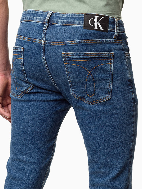 CALÇA CALVIN KLEIN JENS MASCULINA SKINNY AZUL MEDIO