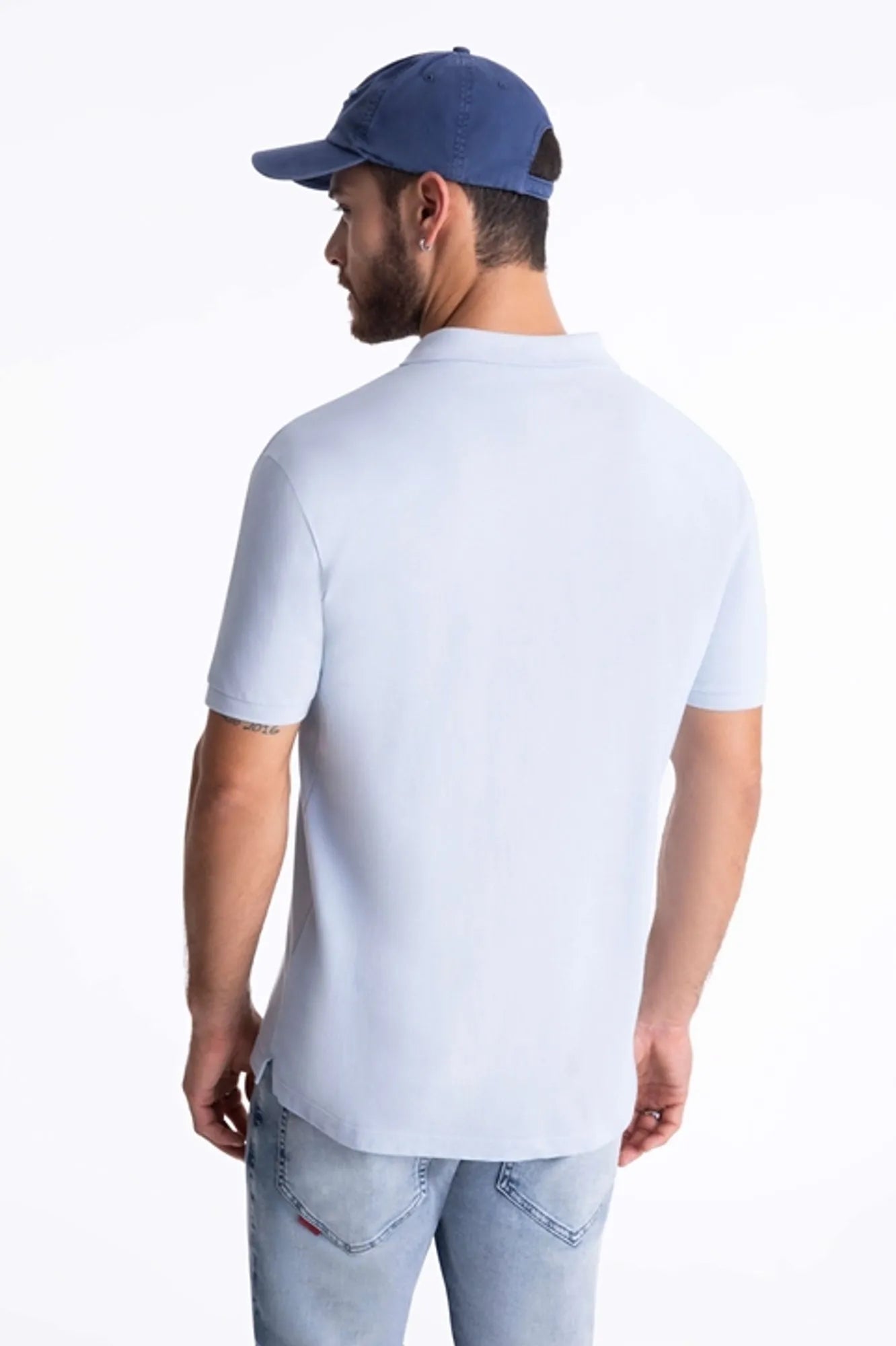 POLO ELLUS PIQUET CLASSIC - AZUL CLARO