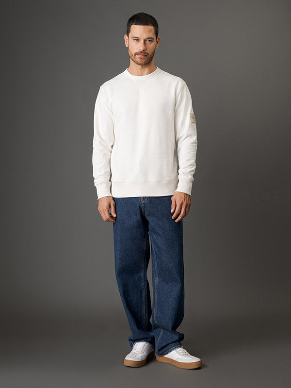 MOLETOM CALVIN KLEIN OFF WHITE