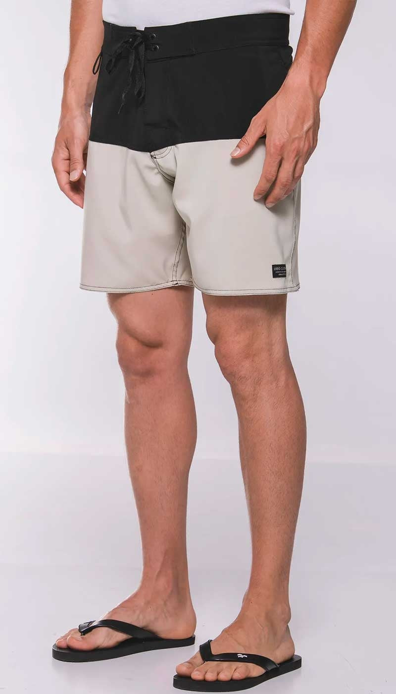BOARDSHORT URBO DUO BLACK BEIGE