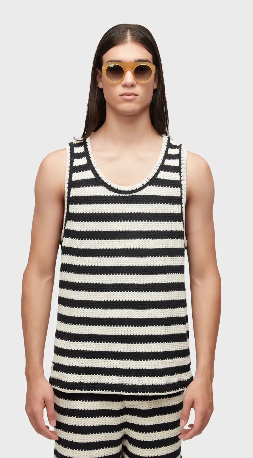 REGATA OSKLEN STRIPES KNIT OFFWHITE/PRETO