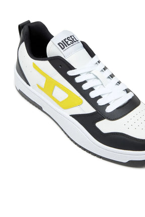 TÊNIS DIESEL S-UKIYO V2 LOW - BRANCO/PRETO/AMARELO