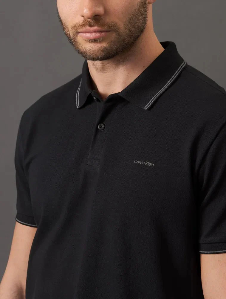 POLO CALVIN KLEIN REGULAR FIT COM FRISO