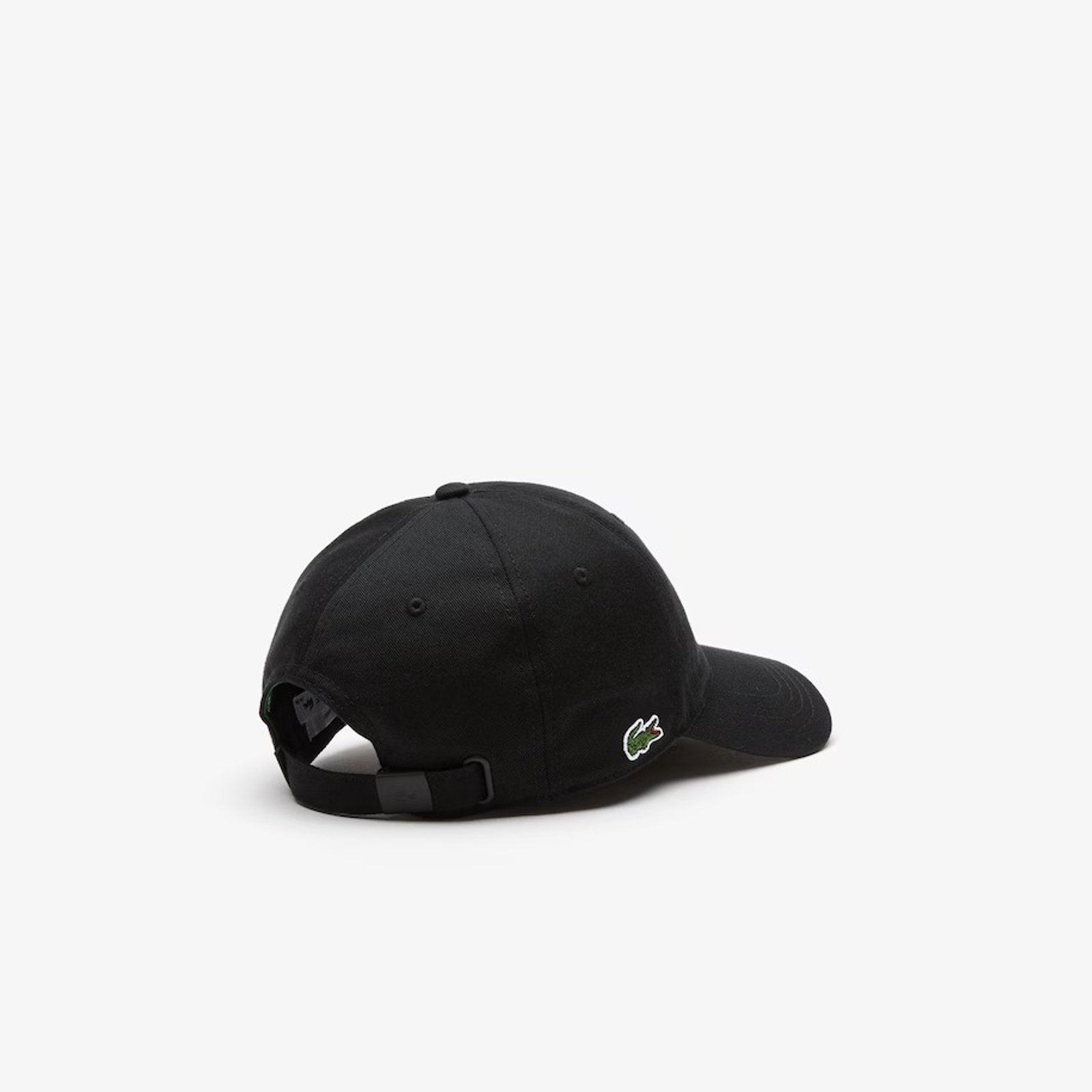 BONÉ LACOSTE EM SARJA DE ALGODÃO ORGÂNICO PRETO
