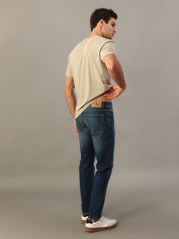 CALCA JEANS CALVIN KLEIN SLIM 5 POCKETS AZUL MEDIO