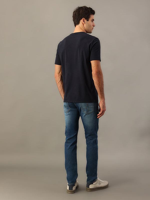 CALCA CALVIN KLEIN JEANS FIVE POCKETS SUPER SKINNY AZUL MEDIO