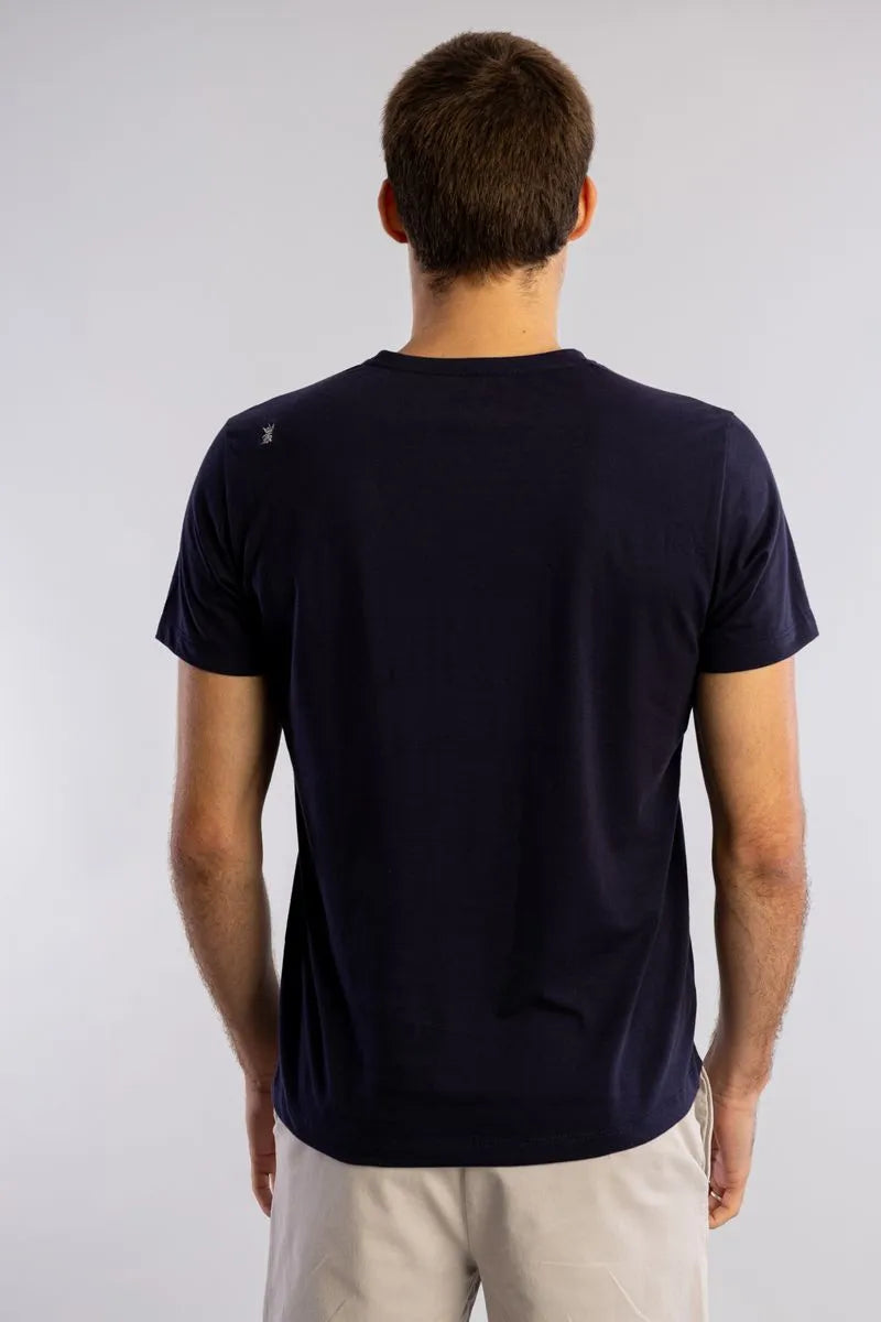 CAMISETA SERGIO K FIND THE SUNSET MARINHO