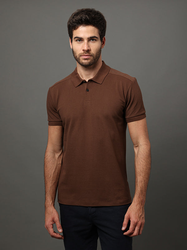 POLO CALVIN KLEIN MASCULINA SLIM RECORTE LOGO OMBRO