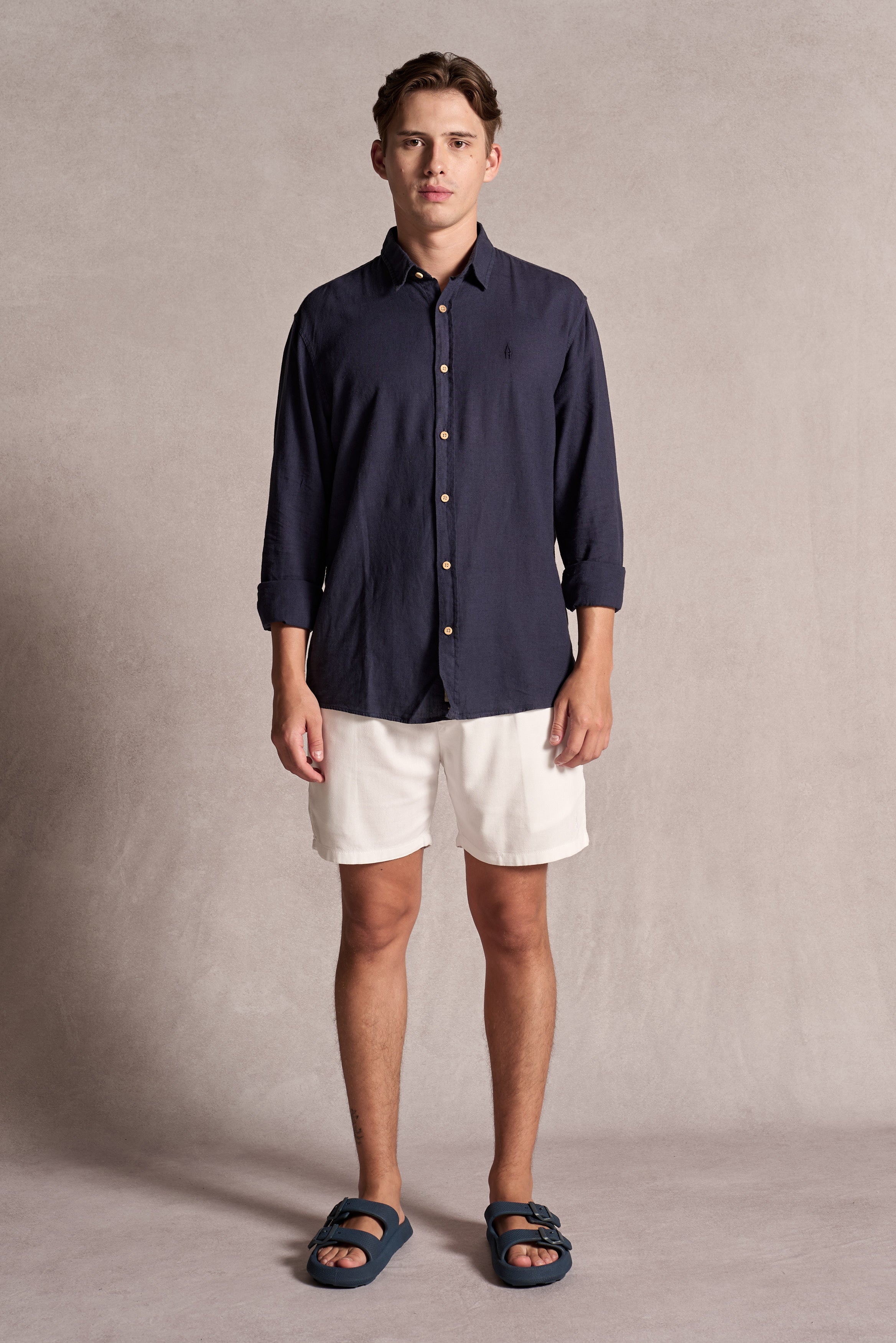 CAMISA LINHO ANKOR MANGA CURTA