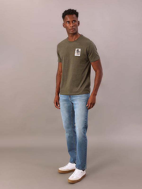 CALCA CALVIN KLEIN JEANS SLIM 5 POCKETS AZUL CLARO