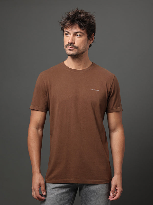 CAMISETA CALVIN KLEIN MASCULINA LOGO MINIMALISTA