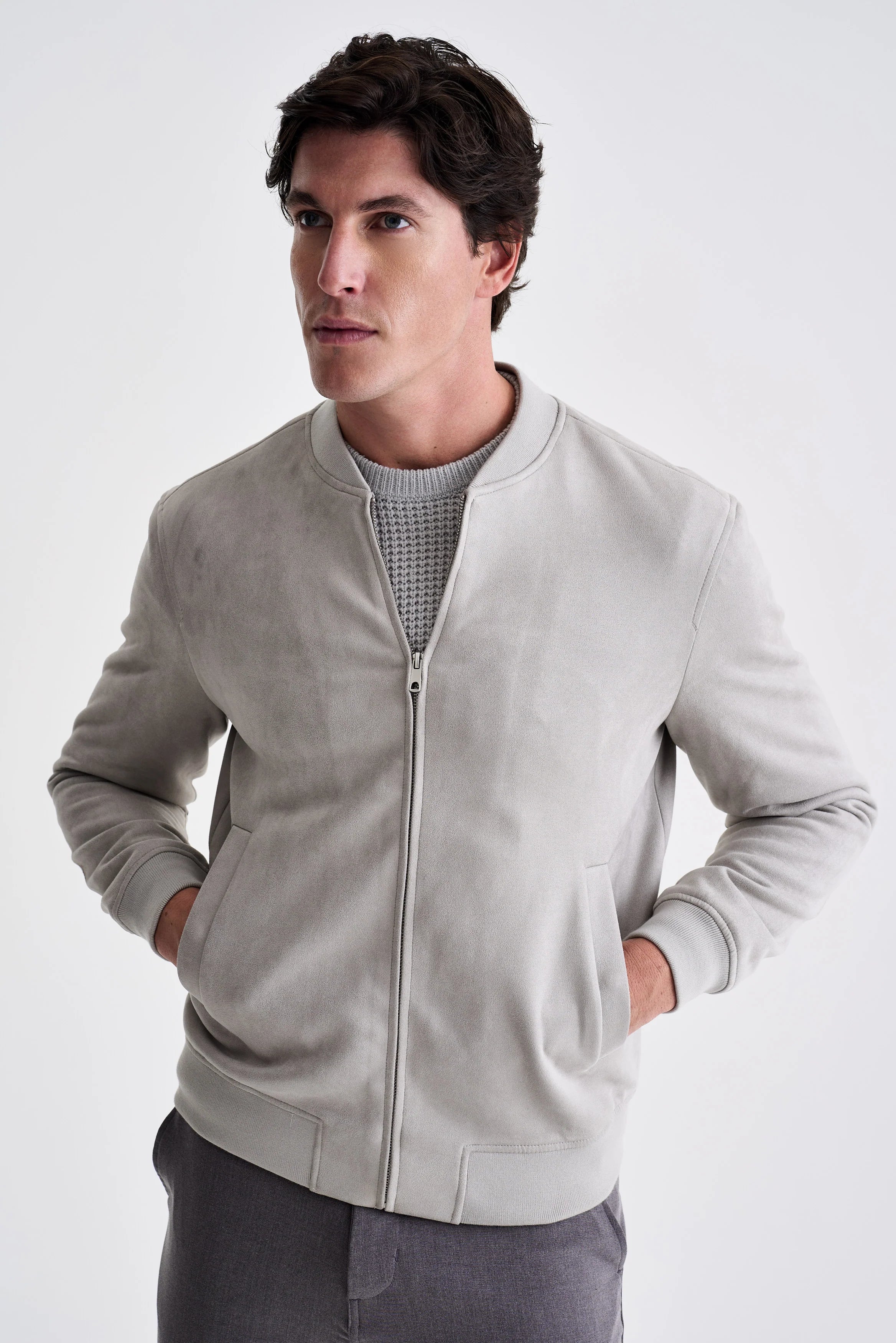 JAQUETA ANKOR BOMBER SUEDE