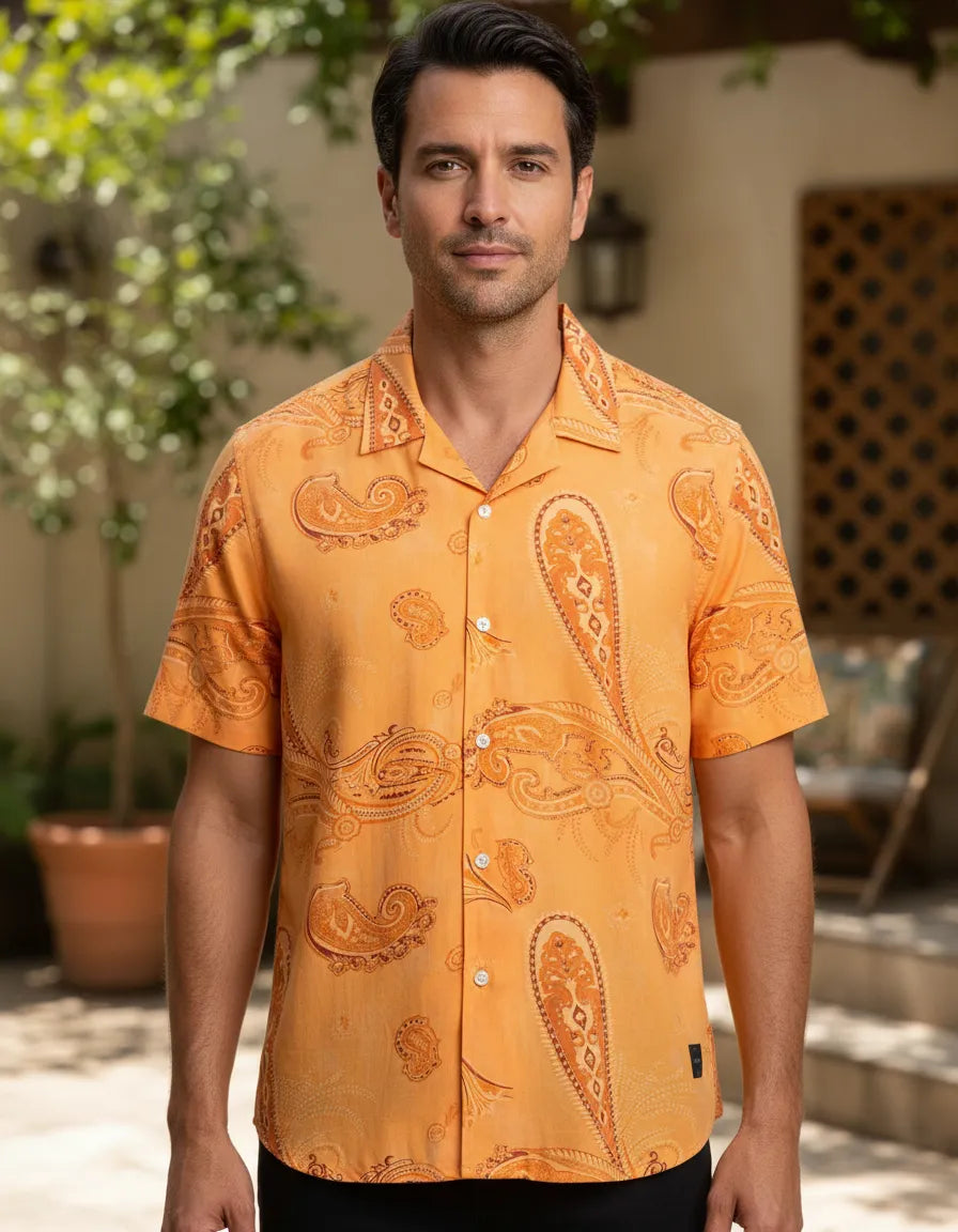 CAMISA ELLUS VISCO NYLON AMERICAN PAISLEY