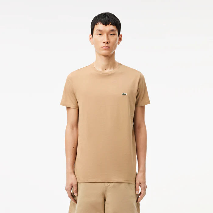 CAMISETA LACOSTE EM JÉRSEI DE ALGODÃO PIMA