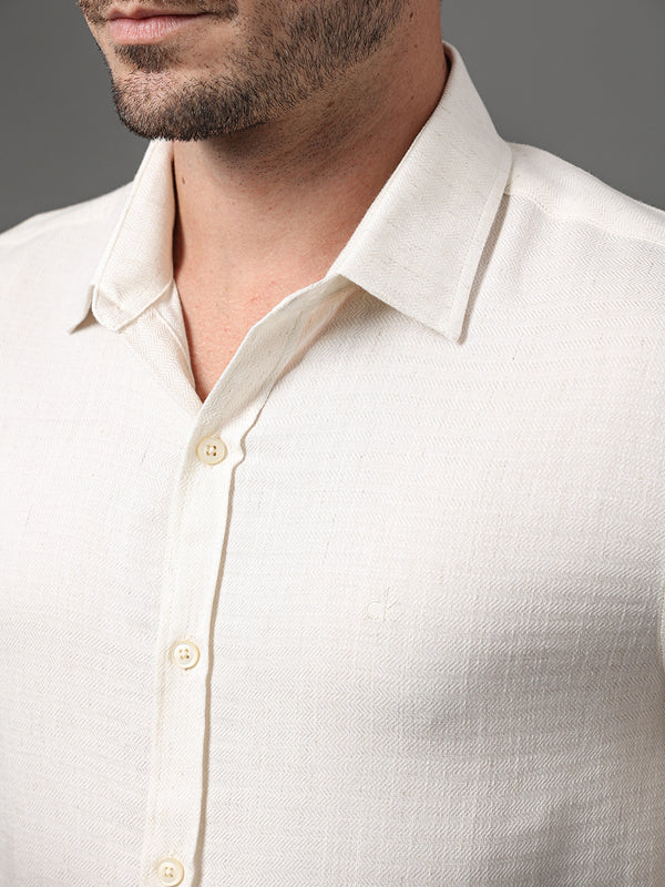 CAMISA CALVIN KLEIN MASCULINA ESPINHA DE PEIXE