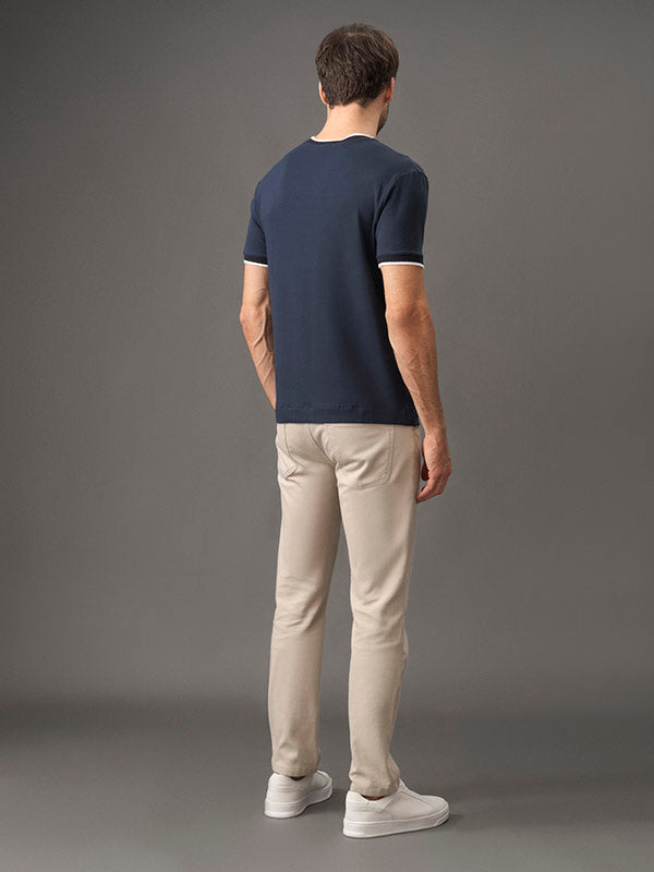 CAMISETA CALVIN KLEIN MASCULINA FRISO CONTRASTANTE