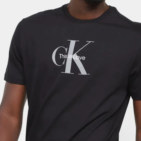 CAMISETA CALVIN KLEIN THIS IS LOVE PRETO
