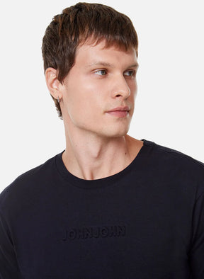 CAMISETA JOHN JOHN EMBOSSED PRETO