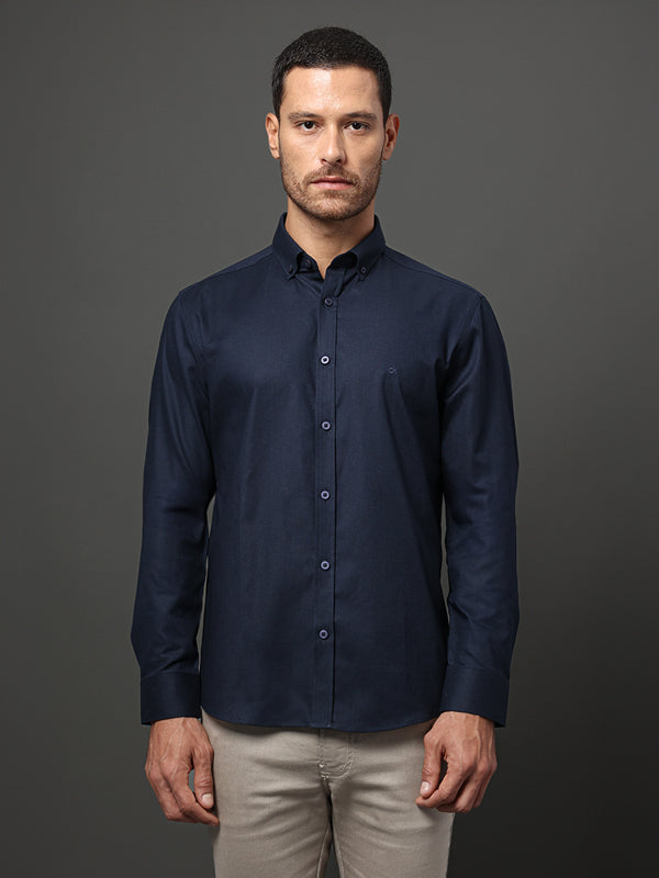 CAMISA CALVIN KLEIN OXFORD REGULAR MANGA LONGA
