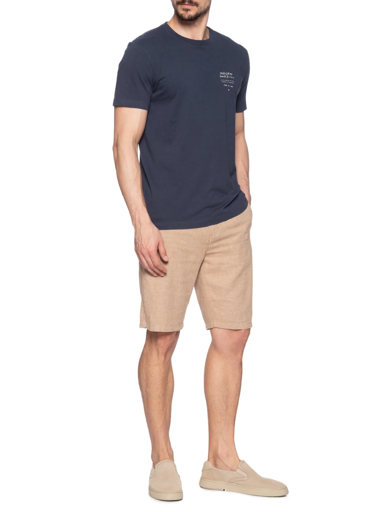 CAMISETA OSKLEN MASCULINA SLIM VINTAGE SURF HANDWRITING