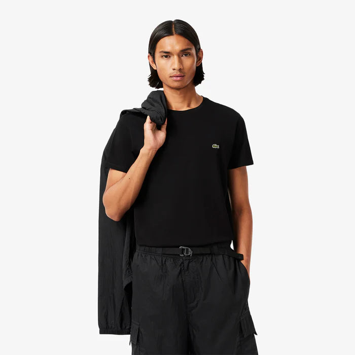 CAMISETA LACOSTE EM JÉRSEI DE ALGODÃO PIMA