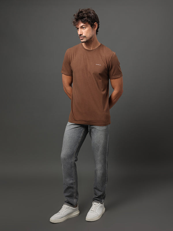 CAMISETA CALVIN KLEIN MASCULINA LOGO MINIMALISTA