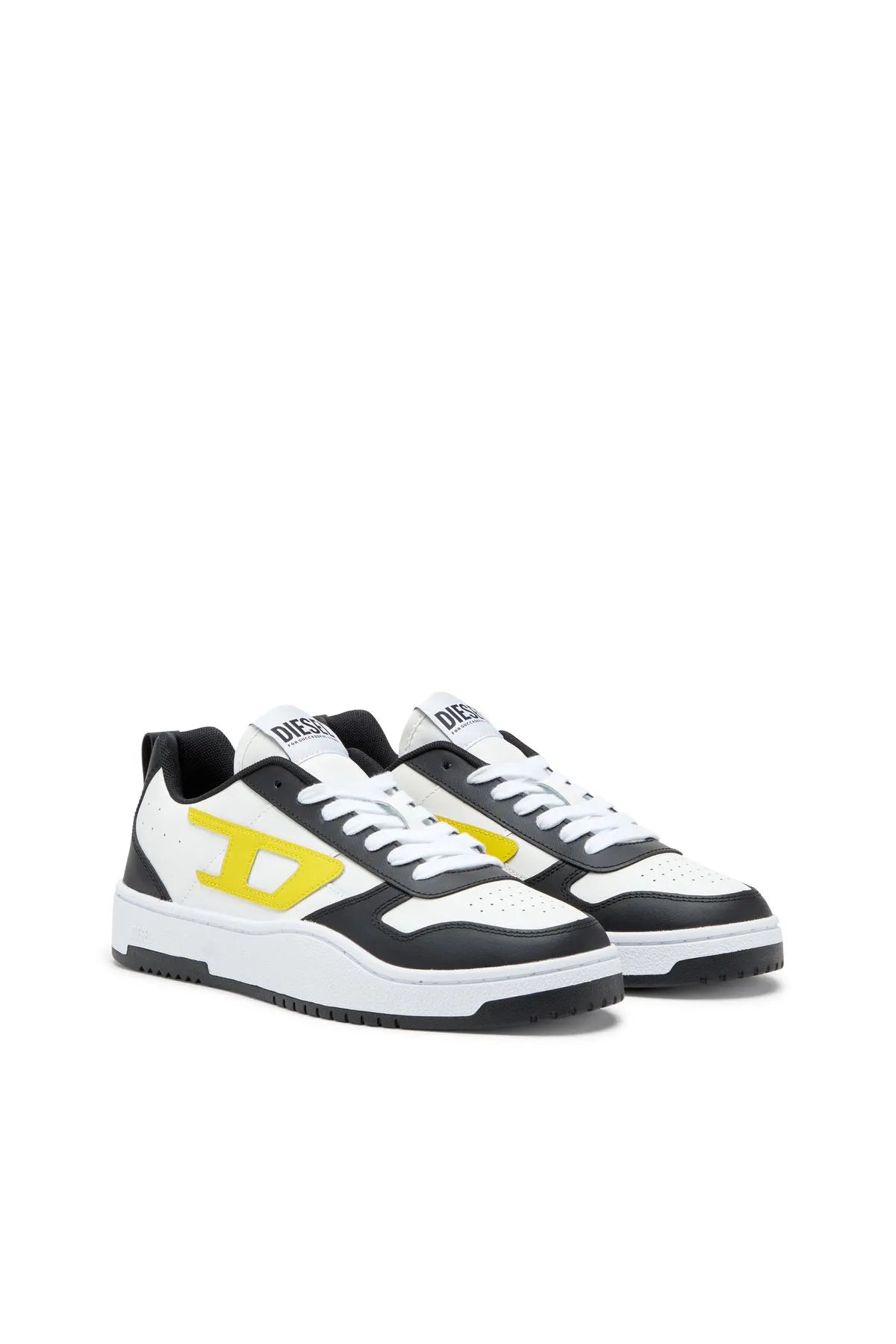 TÊNIS DIESEL S-UKIYO V2 LOW - BRANCO/PRETO/AMARELO