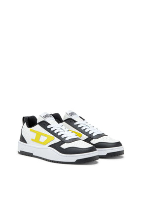 TÊNIS DIESEL S-UKIYO V2 LOW - BRANCO/PRETO/AMARELO