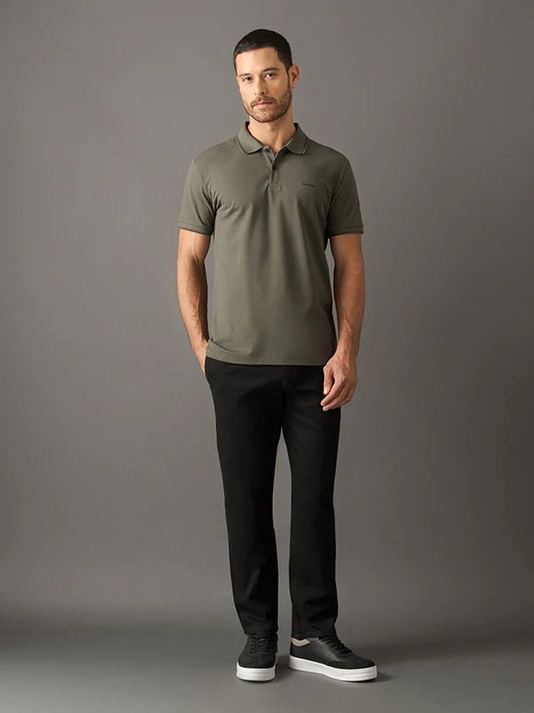 POLO CALVIN KLEIN REGULAR FIT COM FRISO