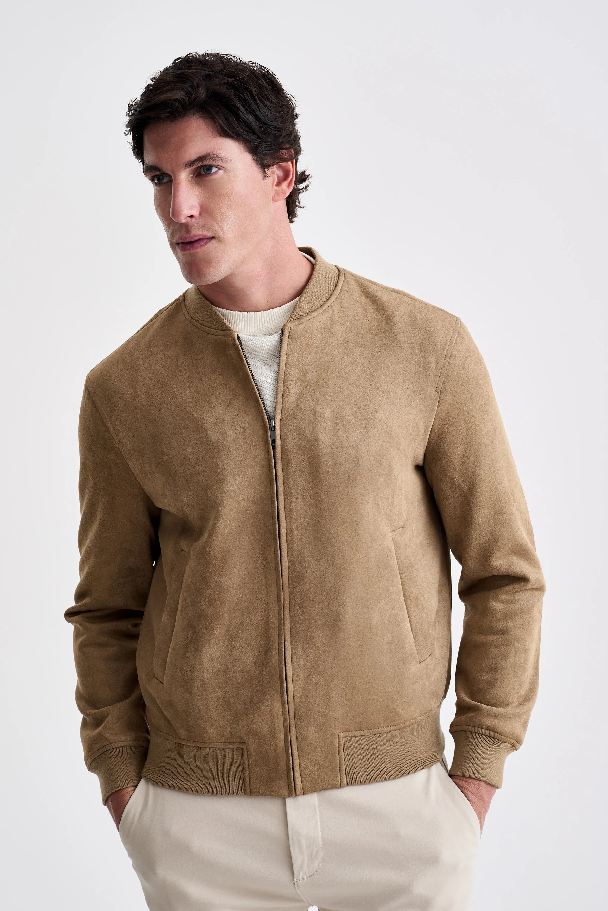 JAQUETA ANKOR BOMBER SUEDE