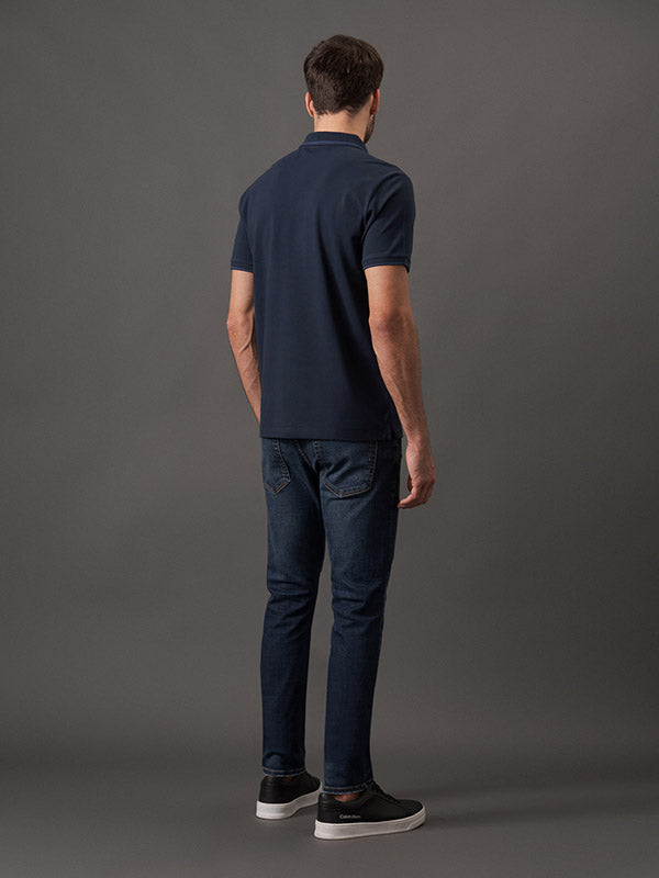 POLO CALVIN KLEIN REGULAR FIT COM FRISO