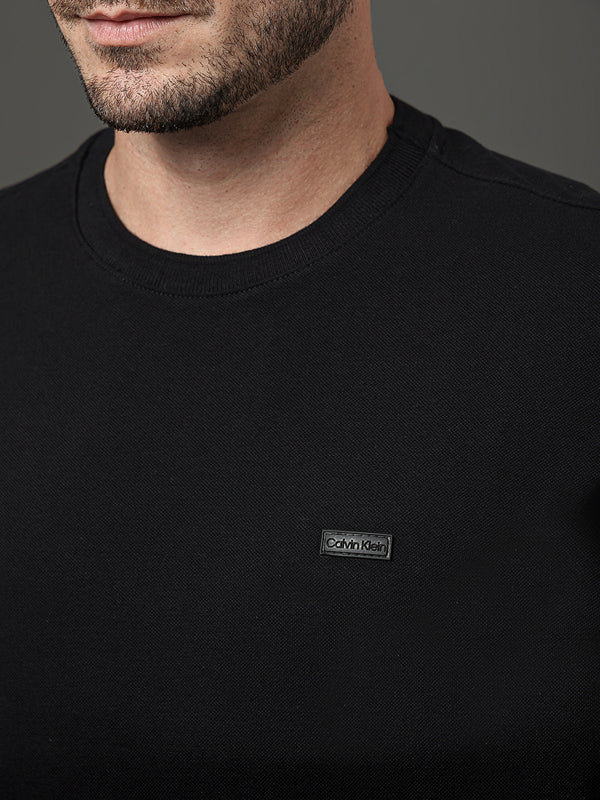 CAMISETA CALVIN KLEIN MASCULINA PIQUET PATCH BORRACHA