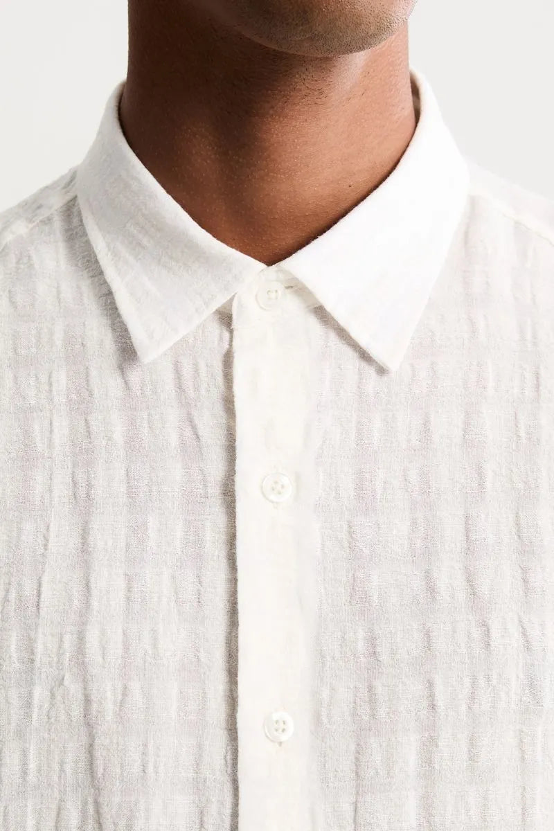 CAMISA LINHO FOXTON MASCULINA LINHO HAVANA DARK