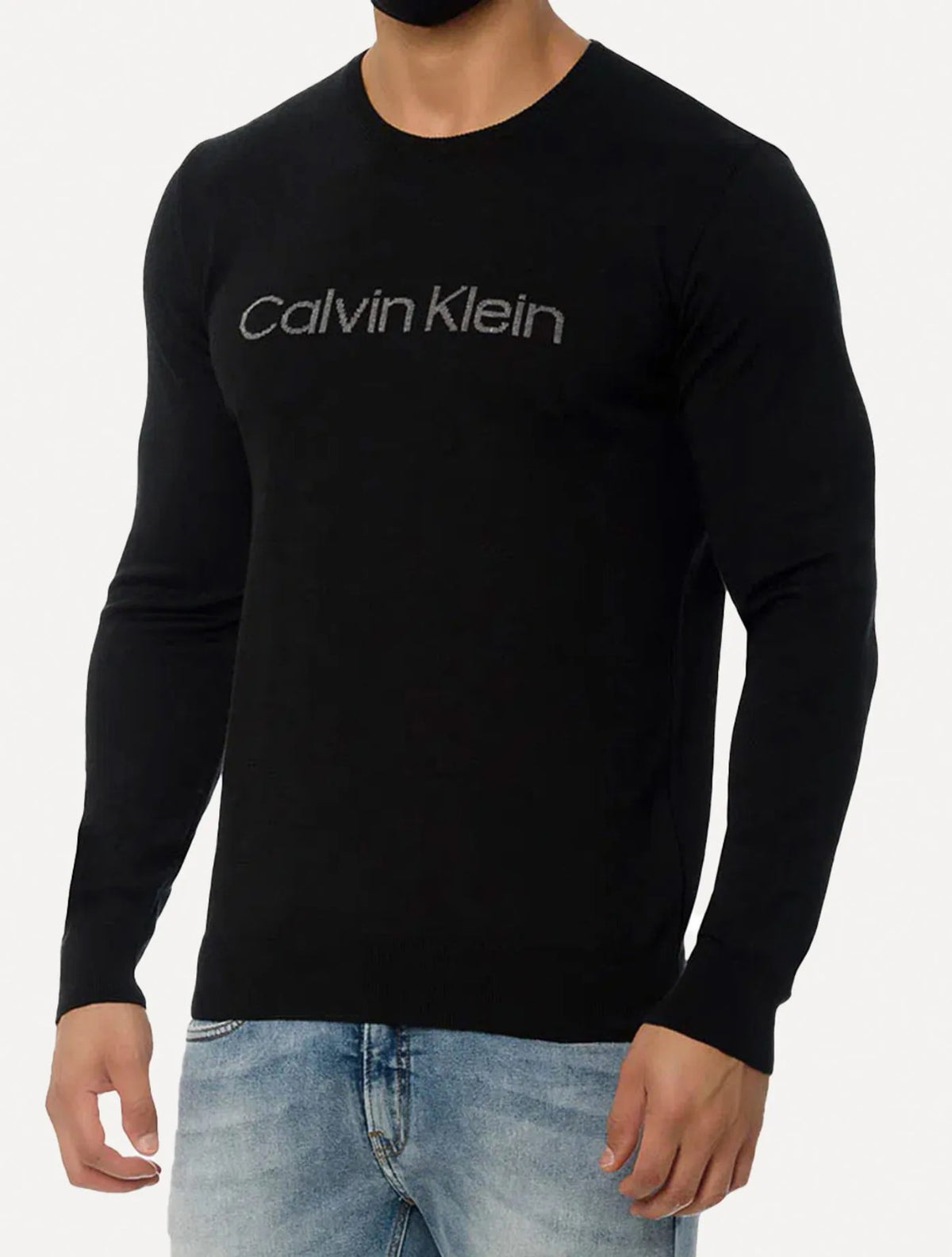 SUETER CALVIN KLEIN LISO PRETO