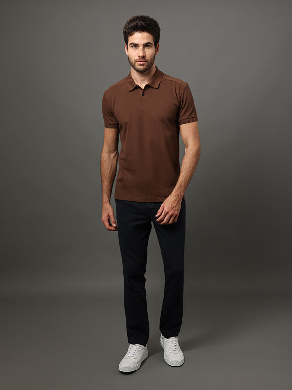 POLO CALVIN KLEIN MASCULINA SLIM RECORTE LOGO OMBRO