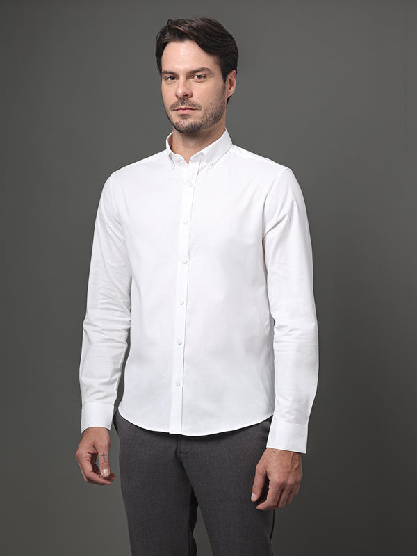 CAMISA CALVIN KLEIN OXFORD REGULAR MANGA LONGA