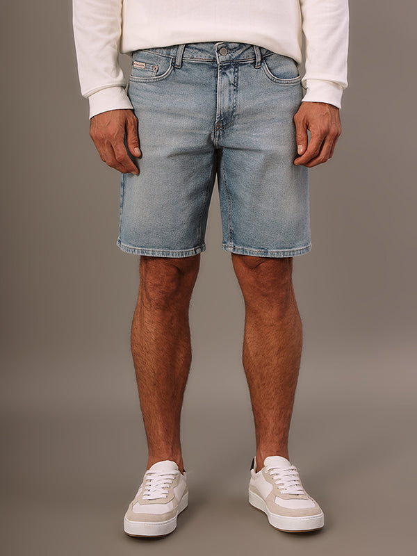 BERMUDA CALVIN KLEIN JEANS 5 POCKETS AZUL CLARO